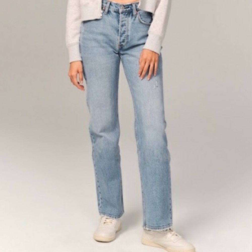 Abercrombie Low rise baggy jean sz 25